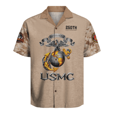 US MARINE 250th Years Of Service Hawaiian Shirt