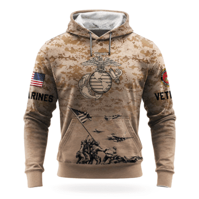 US MARINE 250th Years Of Service Pullover Hoodie