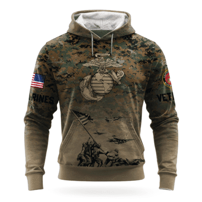 US MARINE 250th Years Of Service Pullover Hoodie