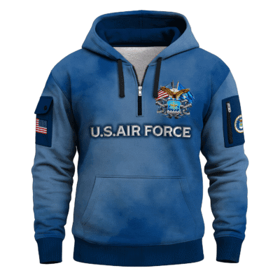 US AIR FORCE 78TH Years Of Service Quarter Zip Hoodie