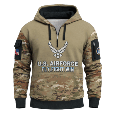 US AIR FORCE 78TH Years Of Service Quarter Zip Hoodie