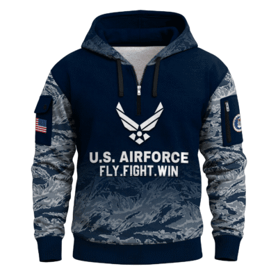 US AIR FORCE 78TH Years Of Service Quarter Zip Hoodie