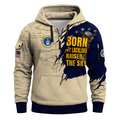 US AIR FORCE 78TH Years Of Service Quarter Zip Hoodie