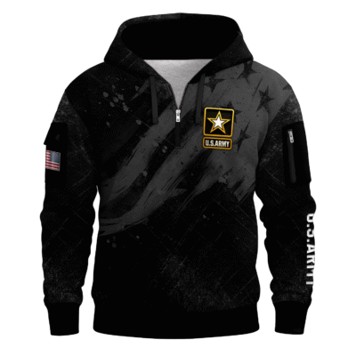 US Army Quarter Zip Hoodie