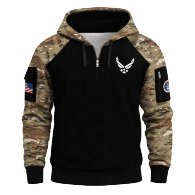 US AIR FORCE 78TH Years Of Service Quarter Zip Hoodie