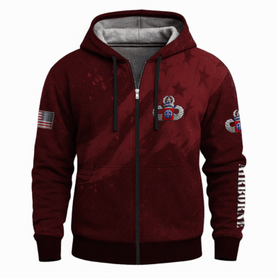US Army Airborne Full Zip Hoodie