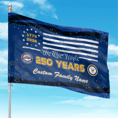 US Navy - America 250th Anniversary US Semiquincentennial - Custom Flag