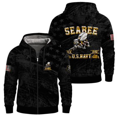 US Navy SeaBees Full Zip Hoodie