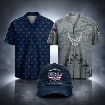 US AIR FORCE 2 Hawaiian + 1 Cap Bundle