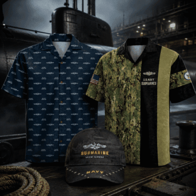 US NAVY SUBMARINE Hawaiian Shirts + Cap 3-Pack Bundle