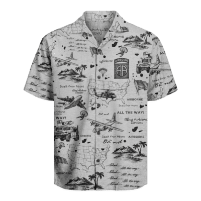 US Army - 82nd AirBorne Division Hawaiian Shirt