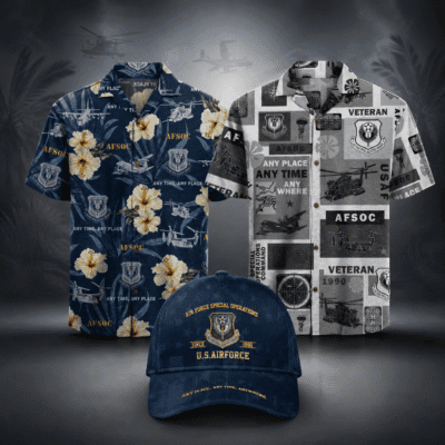 US AIR FORCE SPECIAL OPS (AFSOC) 2 Hawaiian + 1 Cap Bundle