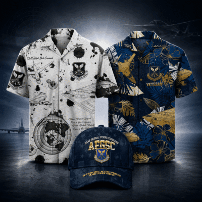 US AIR FORCE GLOBAL STRIKE COMMAND (AFGSC) 2 Hawaiian + 1 Cap Bundle