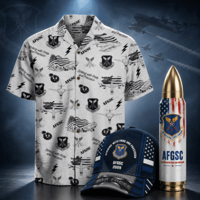 US AIR FORCE GLOBAL STRIKE COMMAND (AFGSC) 1 Hawaiian + 1 Cap + 1 Tumbler Bundle